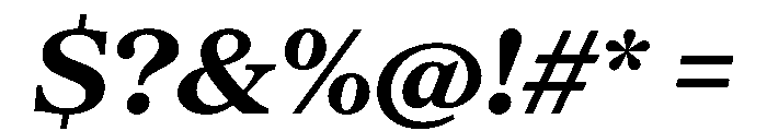 Serrif TRIAL BoldItalic Instance Font OTHER CHARS