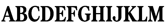 Serrif TRIAL CompressedBold Instance Font UPPERCASE