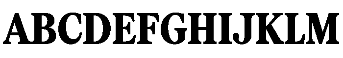 Serrif TRIAL CompressedHeavy Instance Font UPPERCASE