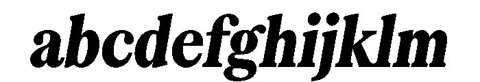 Serrif TRIAL CompressedHeavyItalic Instance FONT