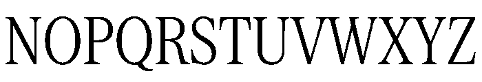 Serrif TRIAL CompressedLight Instance Font UPPERCASE
