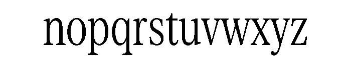 Serrif TRIAL CompressedLight Instance Font LOWERCASE