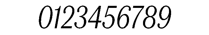 Serrif TRIAL CompressedLightItalic Instance Font OTHER CHARS