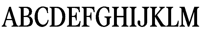 Serrif TRIAL CompressedMedium Instance Font UPPERCASE