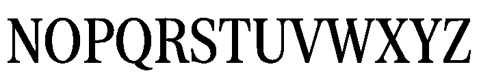 Serrif TRIAL CompressedMedium Instance Font UPPERCASE