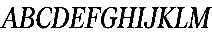 Serrif TRIAL CompressedMediumItalic Instance Font UPPERCASE