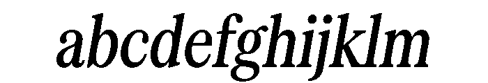 Serrif TRIAL CompressedMediumItalic Instance FONT