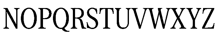 Serrif TRIAL CompressedRegular Instance Font UPPERCASE