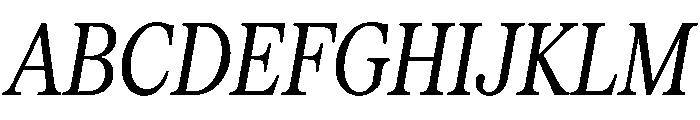 Serrif TRIAL CompressedRegularItalic Instance Font UPPERCASE