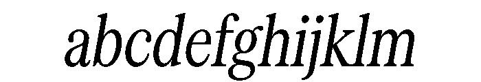 Serrif TRIAL CompressedRegularItalic Instance FONT
