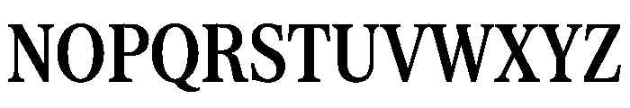 Serrif TRIAL CompressedSemiBold Instance Font UPPERCASE
