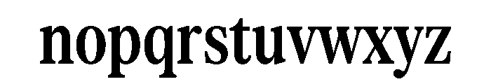 Serrif TRIAL CompressedSemiBold Instance Font LOWERCASE