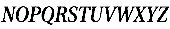 Serrif TRIAL CompressedSemiBoldItalic Instance Font UPPERCASE