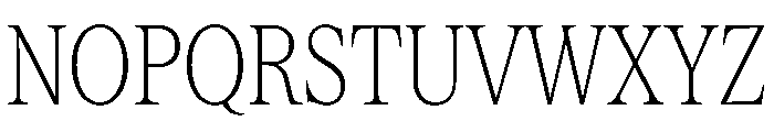 Serrif TRIAL CompressedThin Instance Font UPPERCASE