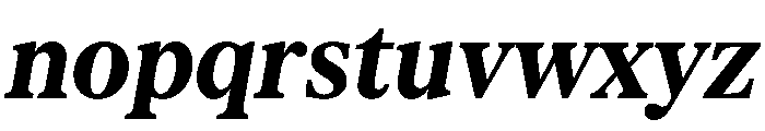 Serrif TRIAL CondensedBoldItalic Instance Font LOWERCASE