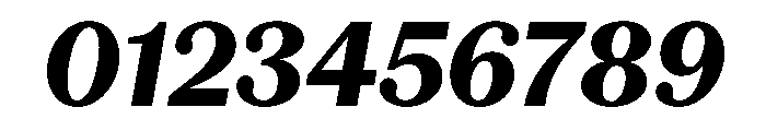 Serrif TRIAL CondensedHeavyItalic Instance Font OTHER CHARS