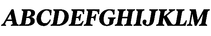 Serrif TRIAL CondensedHeavyItalic Instance Font UPPERCASE
