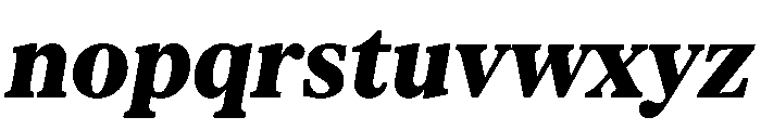 Serrif TRIAL CondensedHeavyItalic Instance Font LOWERCASE