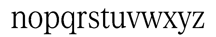 Serrif TRIAL CondensedLight Instance Font LOWERCASE