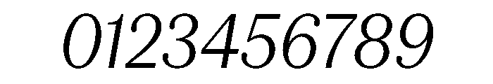 Serrif TRIAL CondensedLightItalic Instance Font OTHER CHARS