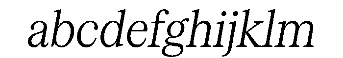 Serrif TRIAL CondensedLightItalic Instance FONT