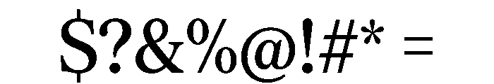 Serrif TRIAL CondensedMedium Instance Font OTHER CHARS