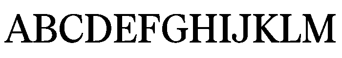 Serrif TRIAL CondensedMedium Instance Font UPPERCASE