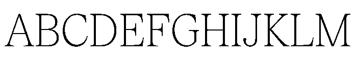 Serrif TRIAL CondensedThin Instance Font UPPERCASE