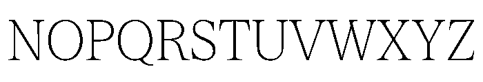 Serrif TRIAL CondensedThin Instance Font UPPERCASE