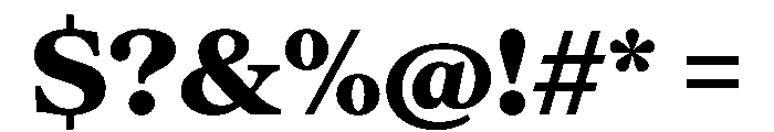 Serrif TRIAL Heavy Instance Font OTHER CHARS