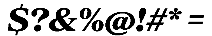 Serrif TRIAL HeavyItalic Instance Font OTHER CHARS
