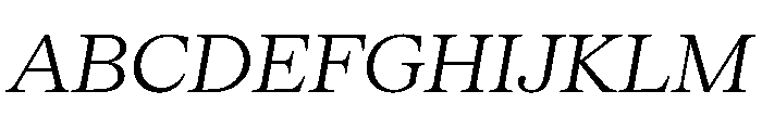 Serrif TRIAL LightItalic Instance Font UPPERCASE