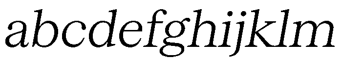 Serrif TRIAL LightItalic Instance FONT