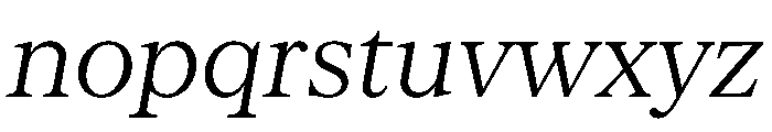 Serrif TRIAL LightItalic Instance Font LOWERCASE