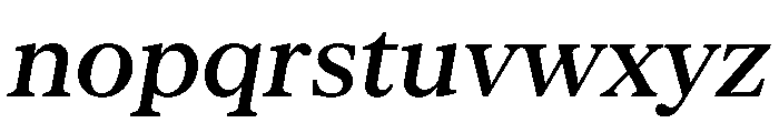 Serrif TRIAL MediumItalic Instance Font LOWERCASE
