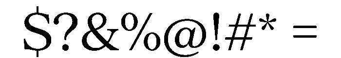 Serrif TRIAL Regular Instance Font OTHER CHARS