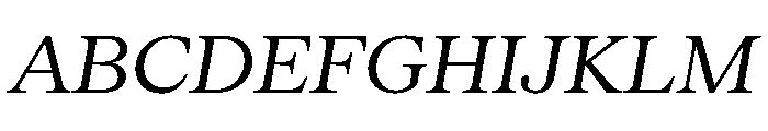 Serrif TRIAL RegularItalic Instance Font UPPERCASE