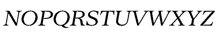 Serrif TRIAL RegularItalic Instance Font UPPERCASE