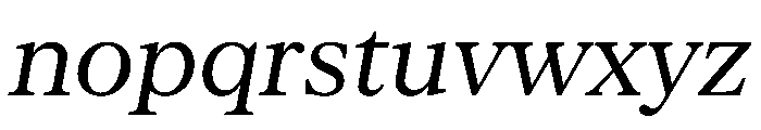 Serrif TRIAL RegularItalic Instance Font LOWERCASE