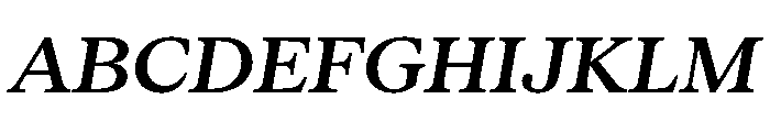 Serrif TRIAL SemiBoldItalic Instance Font UPPERCASE