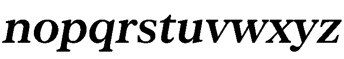Serrif TRIAL SemiBoldItalic Instance Font LOWERCASE