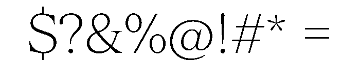 Serrif TRIAL Thin Instance Font OTHER CHARS