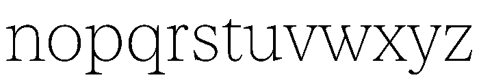Serrif TRIAL Thin Instance Font LOWERCASE