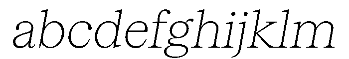 Serrif TRIAL ThinItalic Instance FONT