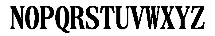 SerrifMono TRIAL CompressedBold Instance Font UPPERCASE