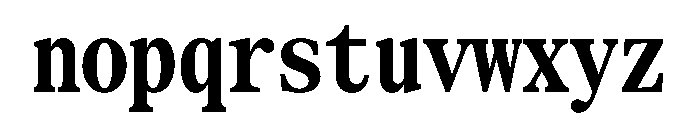 SerrifMono TRIAL CompressedBold Instance Font LOWERCASE