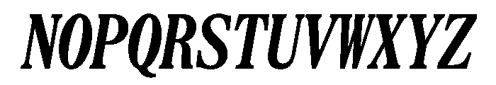 SerrifMono TRIAL CompressedBoldItalic Instance Font UPPERCASE