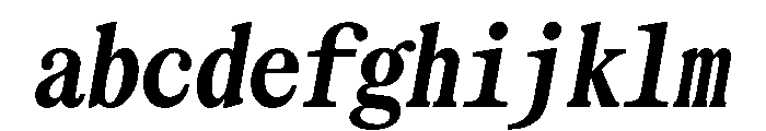 SerrifMono TRIAL CompressedBoldItalic Instance FONT