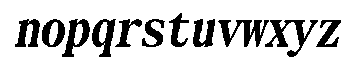 SerrifMono TRIAL CompressedBoldItalic Instance Font LOWERCASE