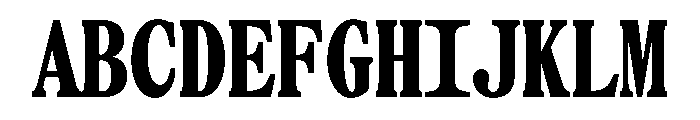 SerrifMono TRIAL CompressedHeavy Instance Font UPPERCASE